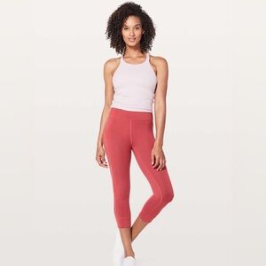 Lululemon | Women’s In Movement Crop Everlux in Vintage Rose | 4